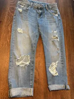 ZARA BASIC Z1075DENIM ダメージジーンズ