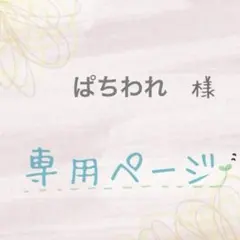 【専用ページ】他の方ご購入をお控えください