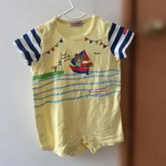 ミキハウス ボート柄ロンパース