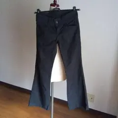 SOMETHING黒パンツ ブーツカット　サイズS