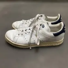 adidas Stan Smith ホワイト&ネイビースニーカー24cm