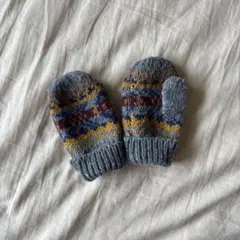 ウール フェアアイル柄 ミトン ベビー