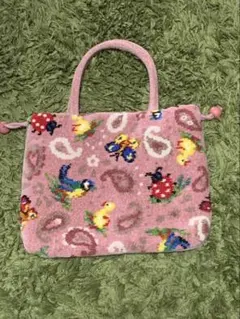 は*る様 FEILER ハイジチェック 巾着 ミニトート - メルカリ