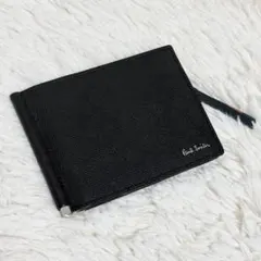 【美品】Paul Smith ブライトストライプ　マネークリップ　二つ折り財布