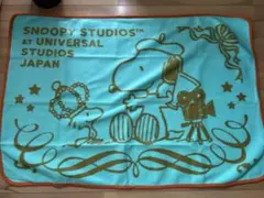 スヌーピーブランケット　黄緑色
