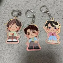 n*o様 アクリルキーホルダー 3個セット　ミセス