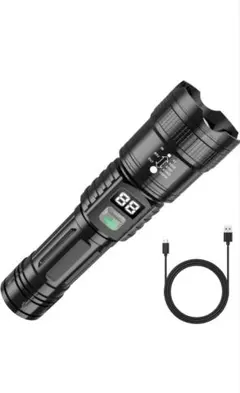 LED懐中電灯 小型 強力 防災ズーム調節