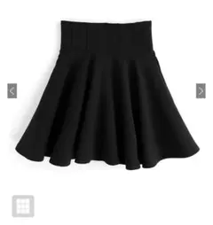 フレアミニスカート ブラック