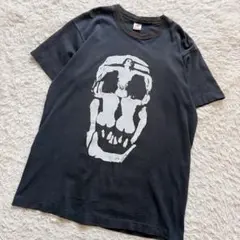 90s USA製 ダリ 官能的な死 スカル ヌード 墨黒フェード Tシャツ 90s USA製 ダリ 官能的な死 スカル ヌード 墨黒フェード Tシャツ