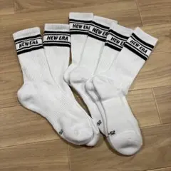 NEW ERA ソックス 3足セット ホワイト