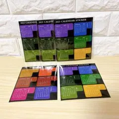 Toyvian 4枚 インデックス 付箋 ノート カラー 2023 カレンダー付
