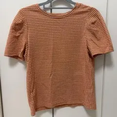 GU チェック　半袖Tシャツ