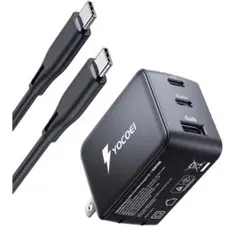 67W 急速充電器 USB-C PD対応 3ポート 折りたたみ