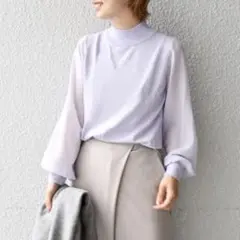 新品未使用　シップス手洗い可能シアースリーブハイネックニット　SHIPSのサムネイル