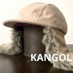 KANGOL パイロットキャップ　短つばファー