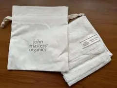 未使用ジョンマスターズオーガニック巾着とタオル　ヤナセノベルティ