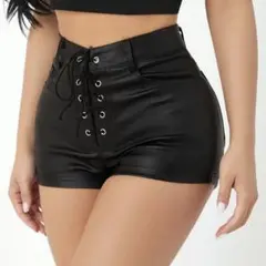 レザーショーパン SHEIN 新品未使用 レザー ブラック