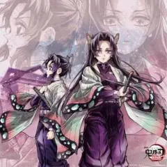 鬼滅の刃 「繋ぐ」描き下ろしイラスト ビッグポスター　しのぶとカナエ　胡蝶しのぶ