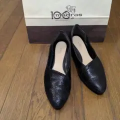 値下げ！マドラスローファー型　女　革靴24cm　黒のサムネイル