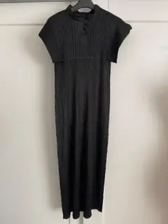 PLEATS PLEASE ISSEY MIYAKE ロングジレ ブラック - メルカリ