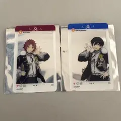 あんスタ カラ鉄 SNS風アクリルカード・真緒、北斗