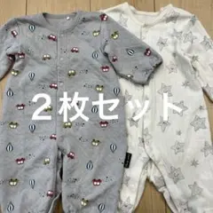 ベビーロンパース　長袖　２枚セット　60cm