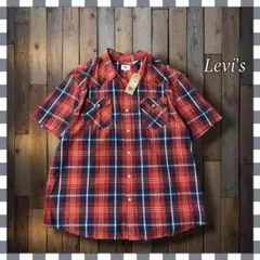 Levi's リーバイス チェック半袖ウエスタンシャツXXLのサムネイル