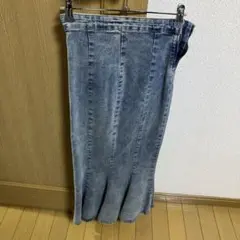 デニム タイトスカート Sサイズ パッチ付き