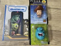 PIXARHappyくじＦ賞マグネット、H賞ポストカードブックセット