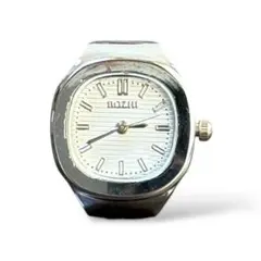 リングウォッチ 腕時計 指輪 伸縮式 シルバー アメカジ 古着 kr3-1