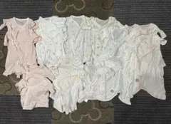 ベビー肌着 短肌着 長肌着 50〜60cm 18枚セット