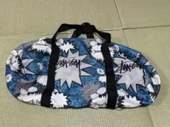 STUSSY 総柄 ドラムバッグ ミニボストンバッグ Y2K - メルカリ