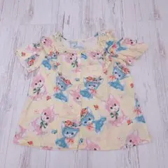 シャーリーテンプル 130センチ ねこフラワー チュニック トップス