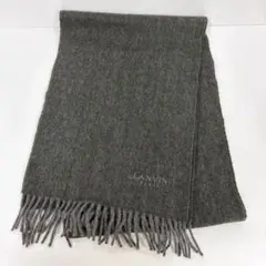 美品 TOMORROWLAND カシミヤ100% パネルチェックマフラー グレー