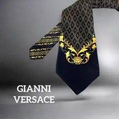 豪華　GIANNI VERSACE ネクタイ メデューサ　バロック柄　シルク