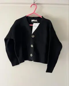 ⚠️3月19日までの出品⚠️子供用 カーディガン ブラック branshes