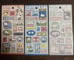 サンリオ kitte style seal 切手風シール キティ シナモン 3枚
