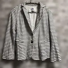 【海外古着】OLD NAVY ボーダー テーラードジャケット