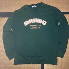 WEGO グリーンスウェット L