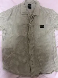 RVCA ストライプ 半袖シャツ ベージュのサムネイル