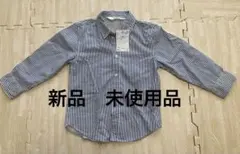 ストライプ長袖シャツ 100cm