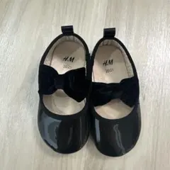 H&M ブラック バレエシューズ 20-21