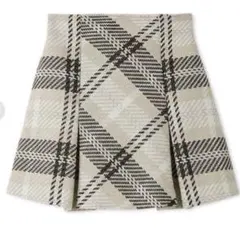 snidel スナイデル ロービングチェックミニスカート