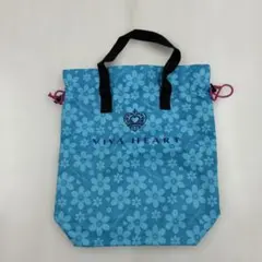 VIVA HEART 巾着型 ゴルフバッグ ブルー 花柄のサムネイル