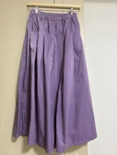PICCINパープル フレアロングスカート