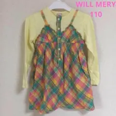 WILL MERY/ウィルメリー　女の子　長袖　チュニック　110　昭和レトロ