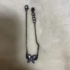 ANNA SUI 蝶モチーフ チェーンブレスレット