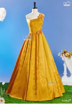 ドレスルームアミ DRESS ROOM AMI 演奏会 ドレス イエロー 黄色 - メルカリ