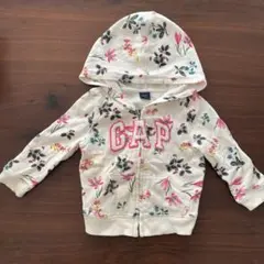 babyGap 花柄フード付きパーカー 18-24ヶ月