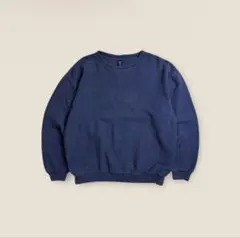 90s USA製 LANDS’END ネイビー Vネック スウェット Mサイズのサムネイル